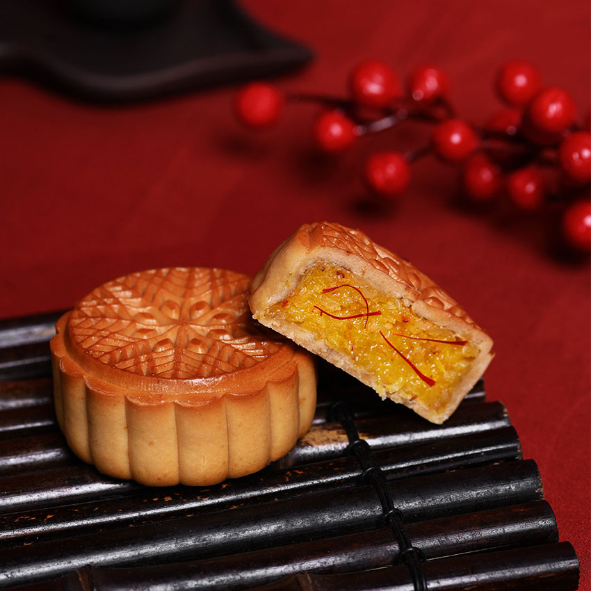 Bánh trung thu Saffron dừa non 120gr