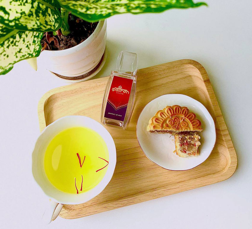 Bánh trung thu Saffron nhân thập cẩm 120gr