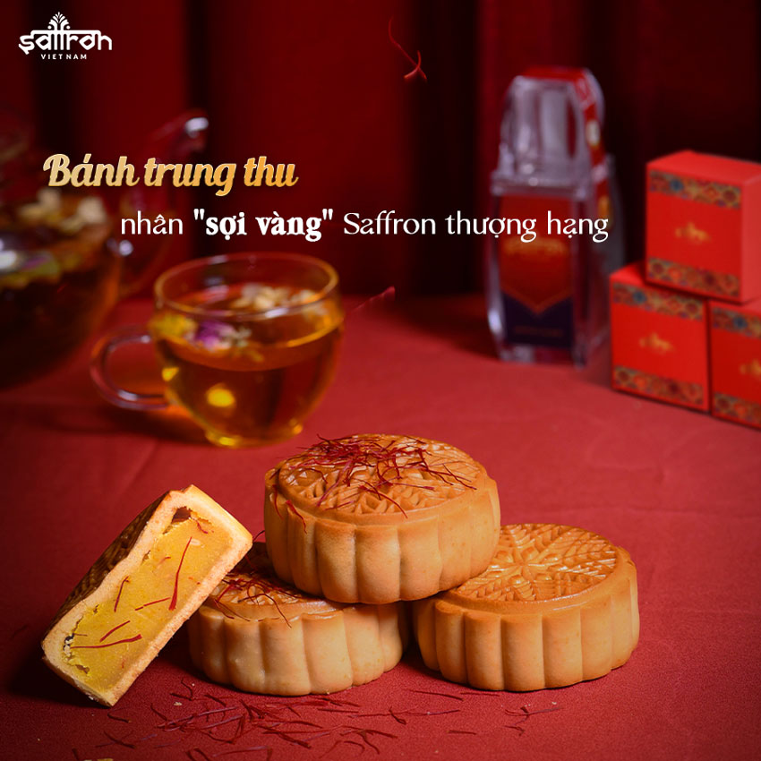 Bánh trung thu Saffron sen nhuyễn 120gr