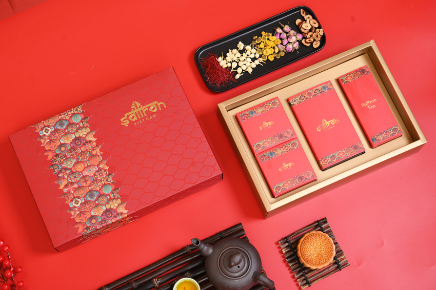 Set AZAR #1 – Hộp quà Saffron SALAM & 2 bánh nướng Saffron cao cấp