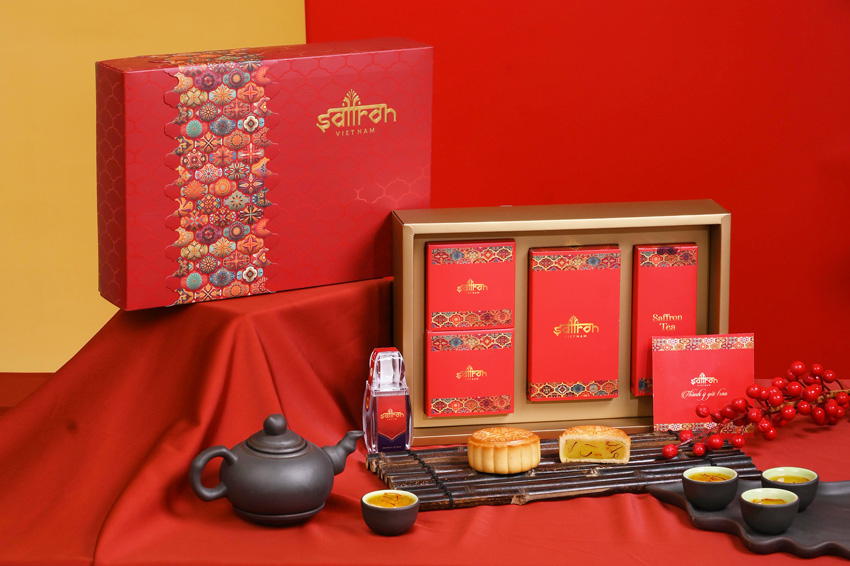 Set AZAR #1 – Hộp quà Saffron SALAM & 2 bánh nướng Saffron cao cấp