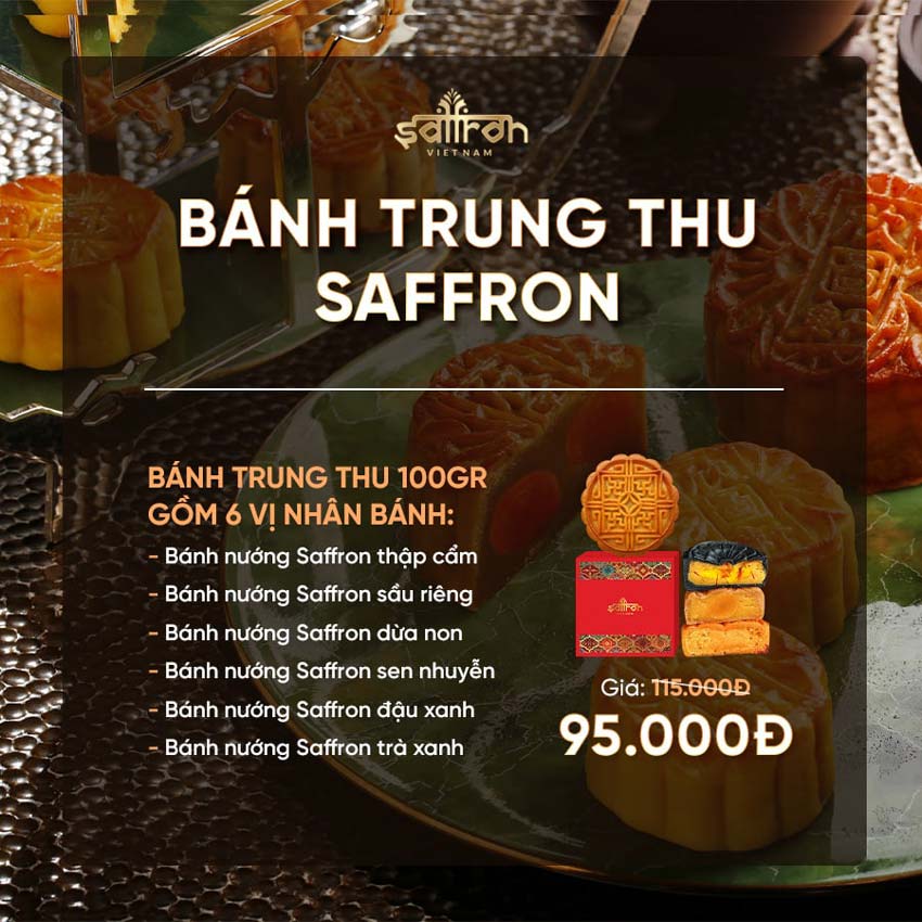 Set AZAR #2 – Hộp quà Saffron SHYAM & 2 bánh nướng Saffron cao cấp
