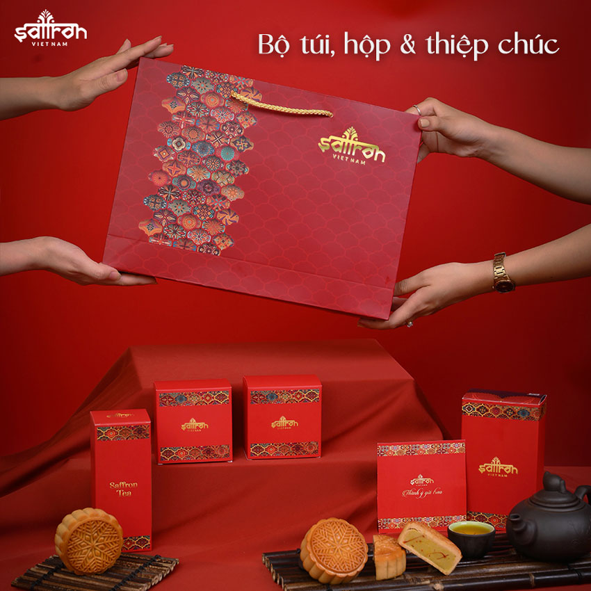 Set AZAR #2 – Hộp quà Saffron SHYAM & 2 bánh nướng Saffron cao cấp