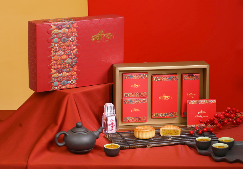 Set AZAR #3 – Hộp quà Saffron JAHAN & 2 bánh nướng Saffron cao cấp