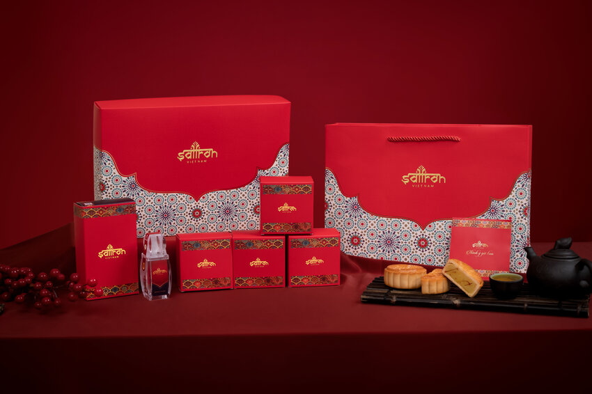 Set RADIN #1 – Hộp 4 bánh trung thu và Nhụy hoa nghệ tây Saffron Salam