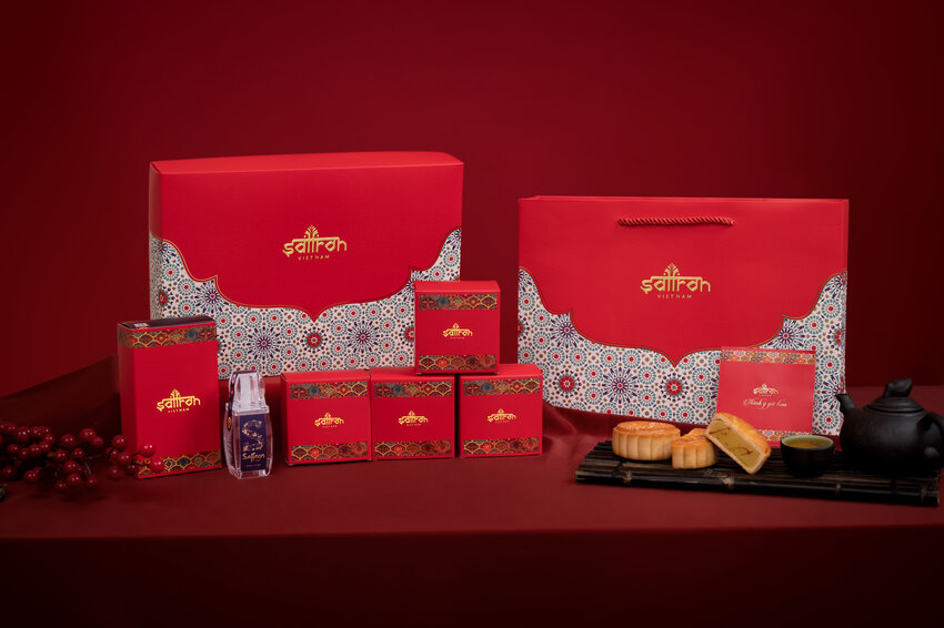 Set RADIN #2- Hộp 4 bánh Trung Thu và Nhuỵ hoa nghệ tây Saffron Shyam