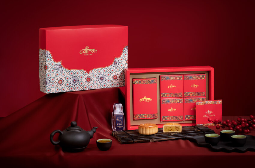 Set RADIN #2- Hộp 4 bánh Trung Thu và Nhuỵ hoa nghệ tây Saffron Shyam