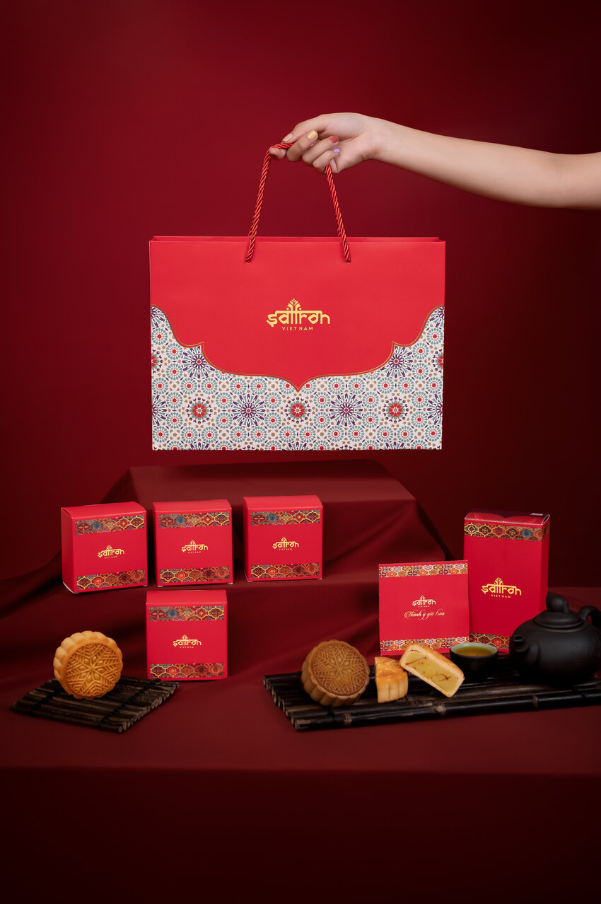 Set RADIN #2- Hộp 4 bánh Trung Thu và Nhuỵ hoa nghệ tây Saffron Shyam