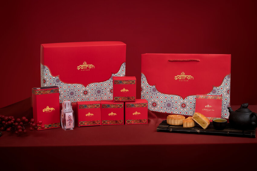 Set RADIN #3 – Hộp 4 bánh trung thu và Nhụy hoa nghệ tây Saffron Jahan