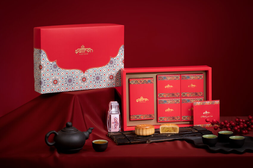 Set RADIN #3 – Hộp 4 bánh trung thu và Nhụy hoa nghệ tây Saffron Jahan